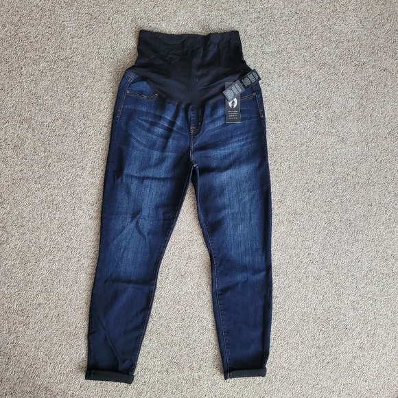 NWT C * Pink Maternity Jeans Denim Size XL - Picture 1 of 9
